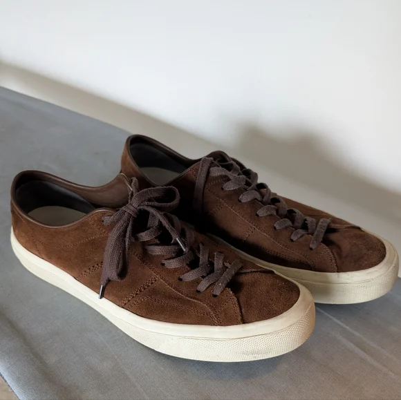 Tom Ford Cambridge Chocolate Full Suede Sneakers